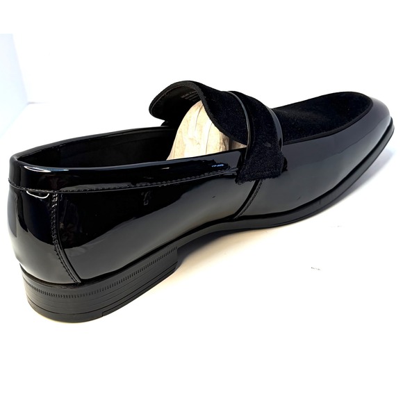 Stacy AdamsMen's Spratley Moc Toe Saddle Slip On Loafer Black Size 11W NWT/BOX - Picture 7 of 10